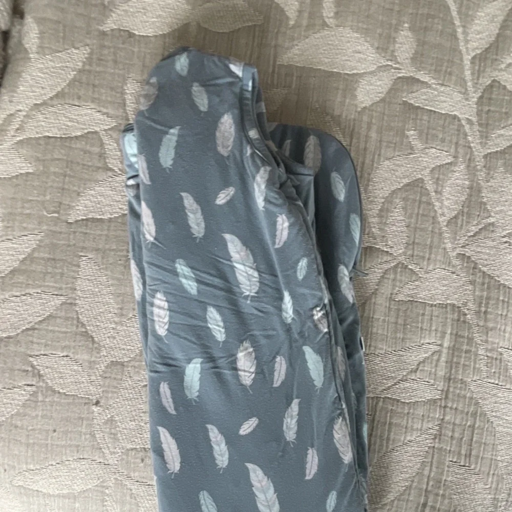 Little Bamboo Wearable Blanket Sleep Sack 9-18M Gray White Feather PAB2
